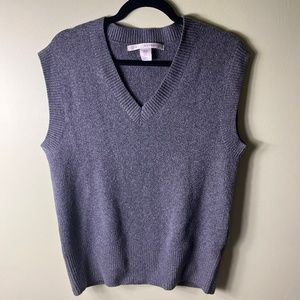 Max Studio Grey Sweater Vest Size Medium